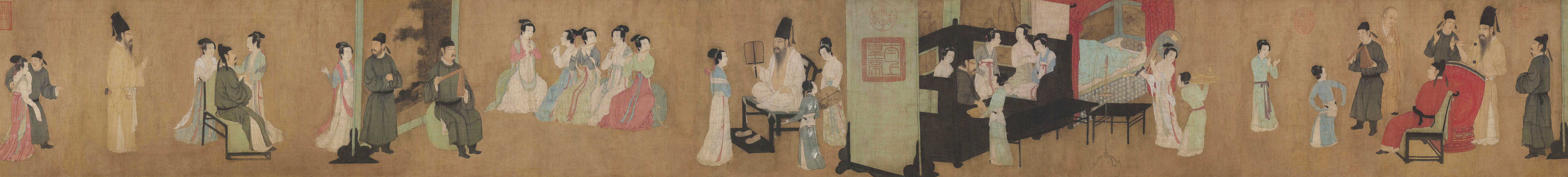 背景夜宴图